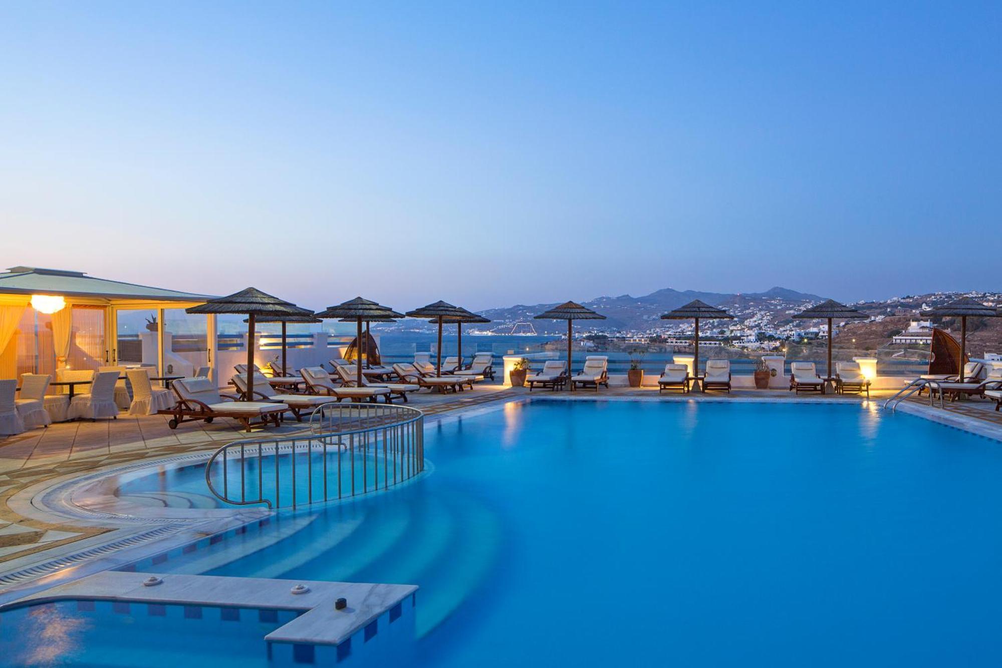 Grand Beach Hotel Mykonos Town Exterior foto